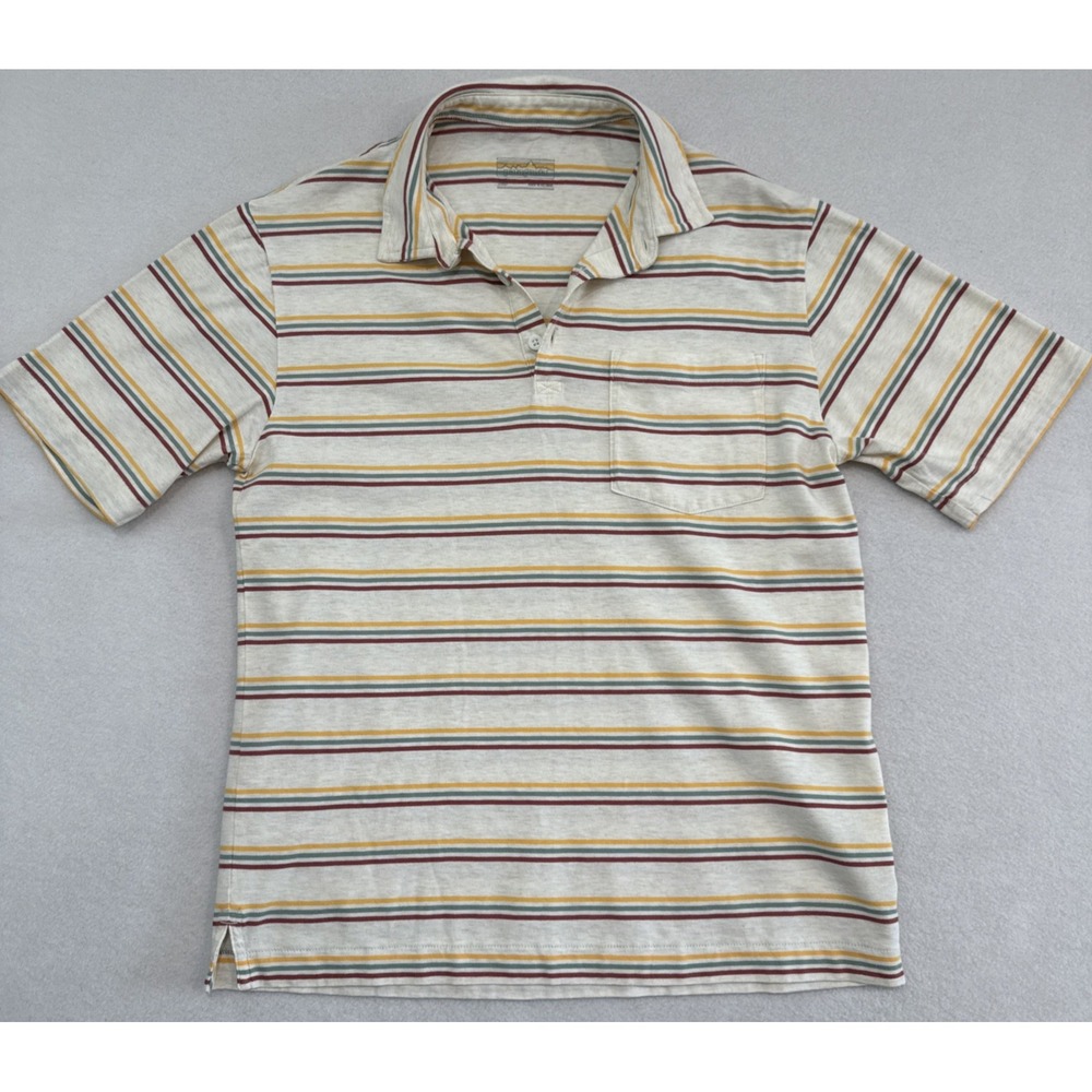 Patagonia Polo Pocket Shirt Men's Size XS Striped Organic Cotton  Stripes